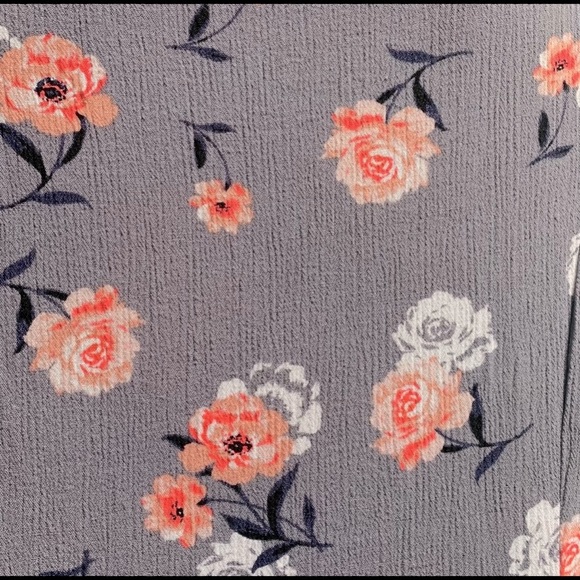 TORRID FLORAL PRINT LACE UP CRINKLE GAUZE LOOSE FIT TRAPEZE SUMMER DRESS SIZE 2 - Picture 7 of 8